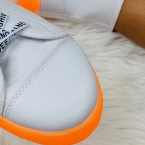 Flash sale Weeboo White Orange high top sneakers - Picture 4 of 9